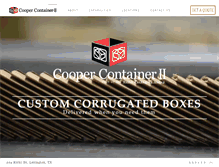 Tablet Screenshot of coopercontainertn.com